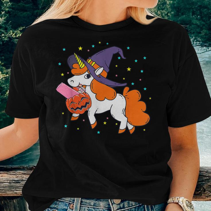 Halloween Unicorn Girls Witchy Unicorn Halloween Women T-shirt Gifts for Her