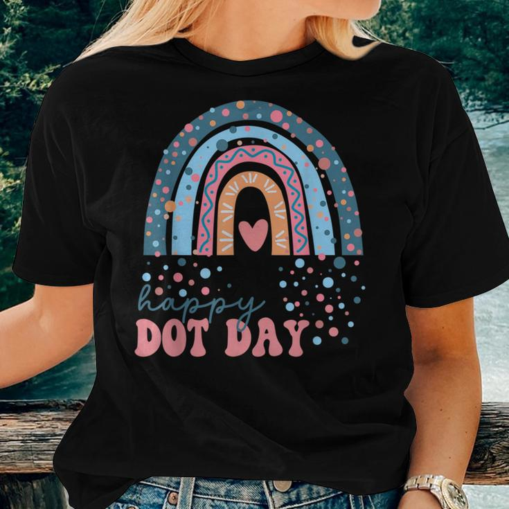 Happy Dot Day 2023 Colorful Rainbow Polka Dot Boys Girls Women T-shirt Gifts for Her