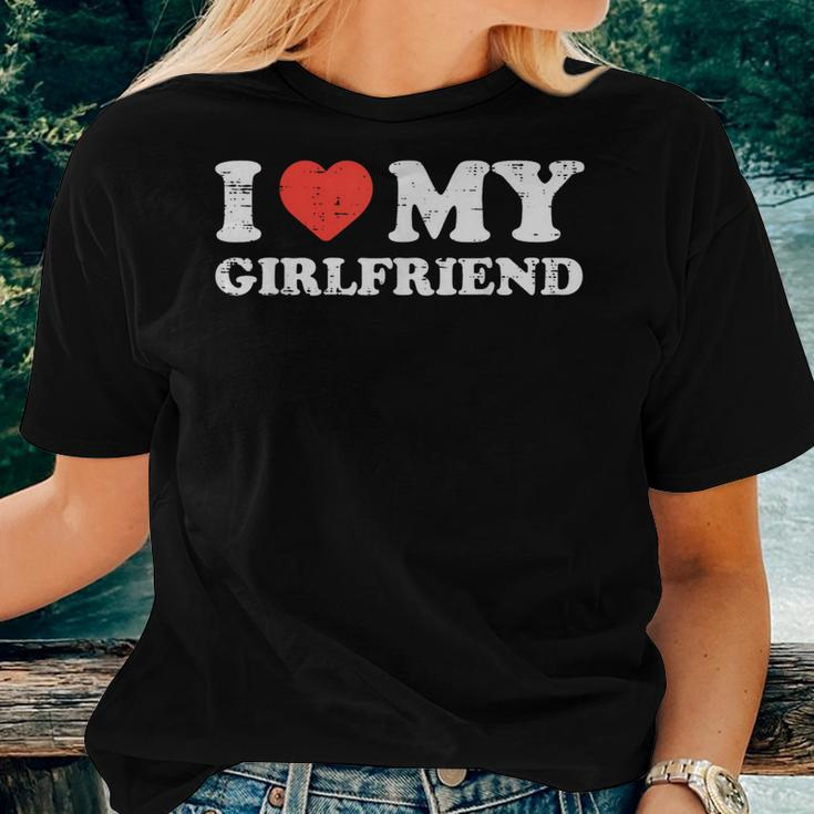 I Heart My Girlfriend Love Gf Couple Matching Boyfriend Men Women T-shirt Gifts for Her
