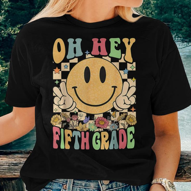 Hello Fifth Grade Teachers Students 5Th Grade Back To School Women T-shirt Gifts for Her