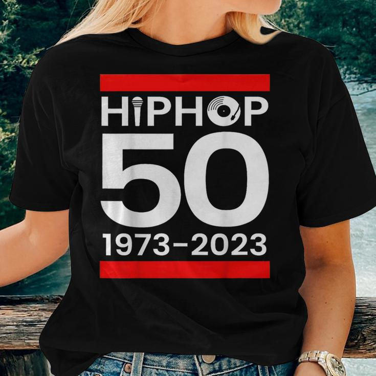 Hip Hop 50 Years Of Old School 50 Year Old School Retro Women T-shirt Gifts for Her