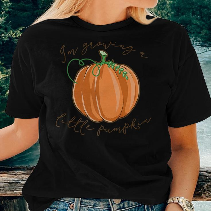 I'm Growing A Little Pumpkin Pregnancy Mom Saying Women T-shirt Gifts for Her