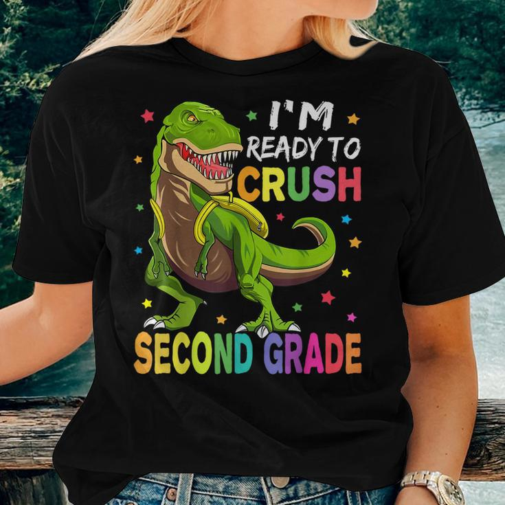 I'm Ready To Crush 2Nd Grade Dinosaur Back To School Women T-shirt Gifts for Her