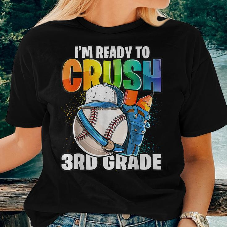 Im Ready To Crush 3Rd Grade Baseball Back To School Boys Women T-shirt Short Sleeve Graphic Gifts for Her