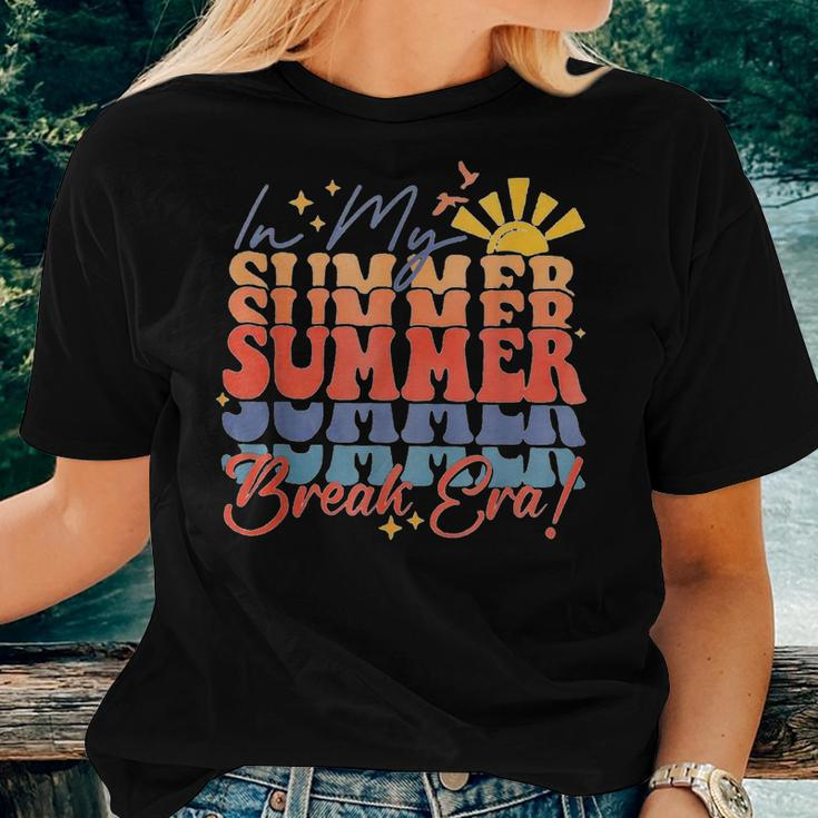 In My Summer Break Era Funny Lastday Of School Teacher Women Crewneck Short T-shirt Gifts for Her