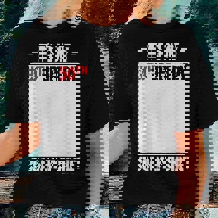 Its My 50Th Birthday 50 Years Old Birthday Party Sign My 50Th Birthday ...