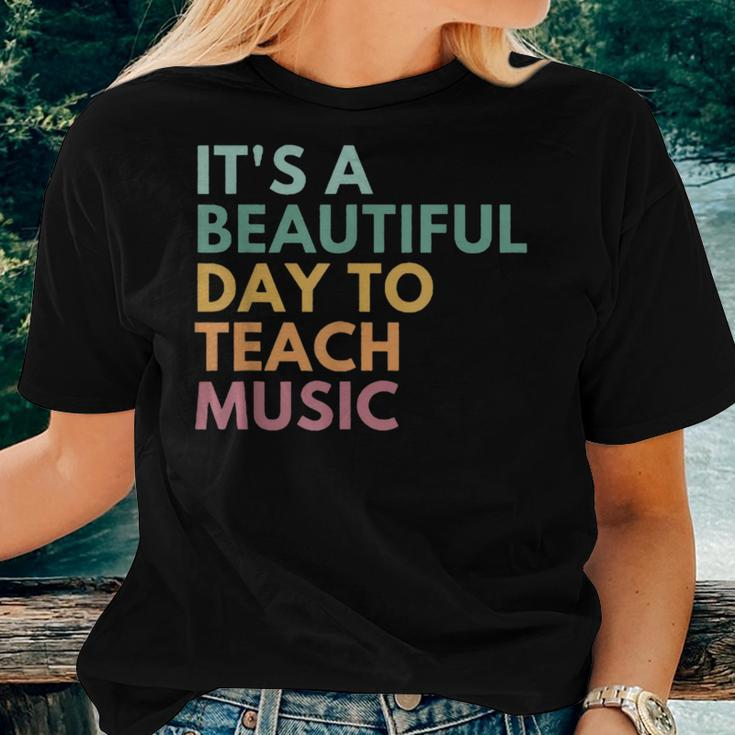 It's A Beautiful Day To Teach Music Teacher Specials Squad Women T-shirt Gifts for Her
