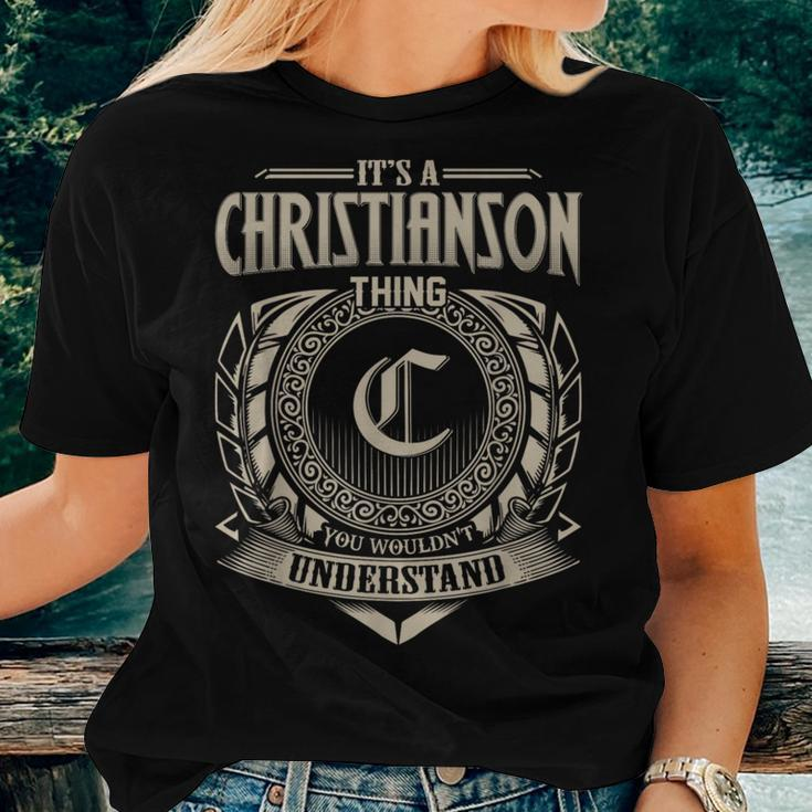 Its A Christianson Thing You Wouldnt Understand Name Vintage Women T-shirt Gifts for Her