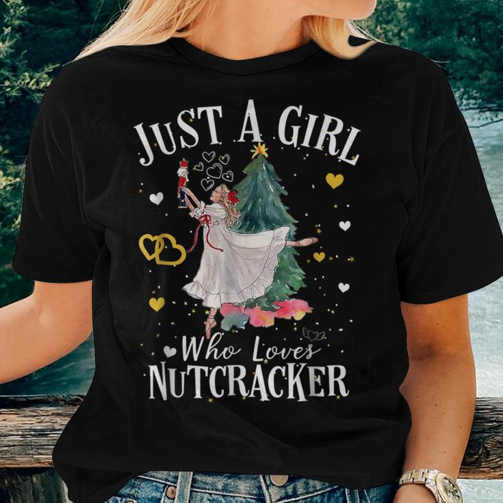 Just A Girl Who Loves Nutcrackers Christmas Ballet Women T-shirt Gifts for Her
