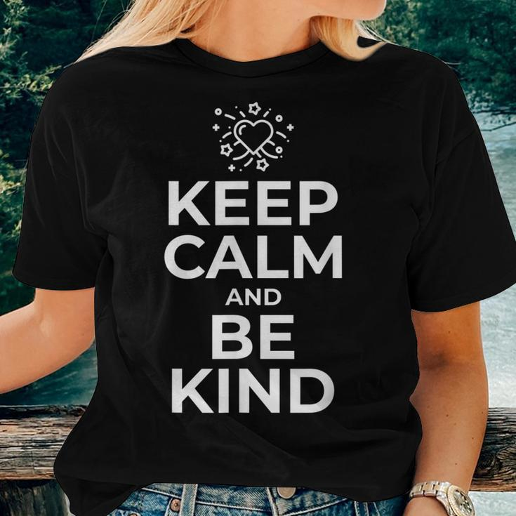 Keep Calm And Be Kind Cute Anti Bullying Kindness Women T-shirt Gifts for Her