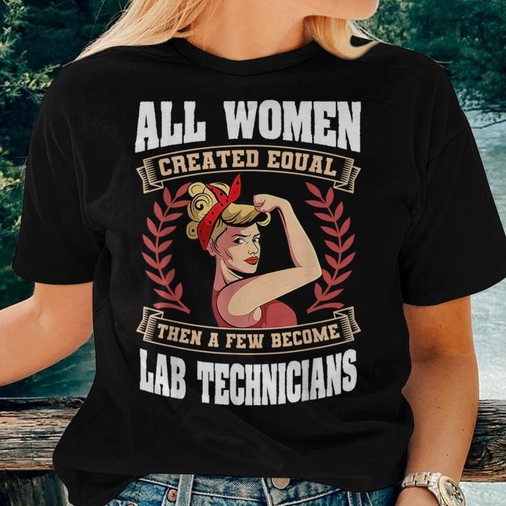 Lab Technician Women Medical Scientists Laboratory Assistant Women T-shirt Gifts for Her
