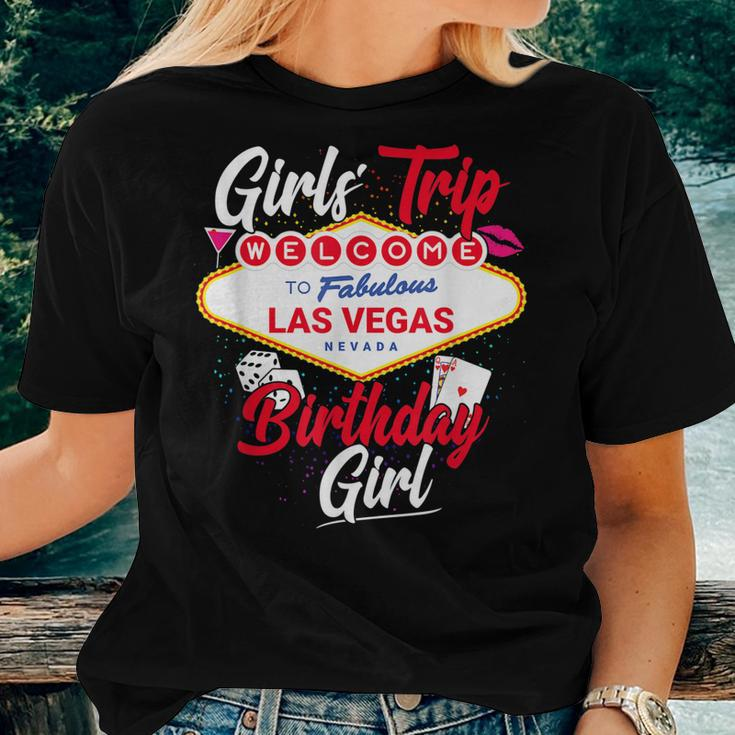 Las Vegas Birthday Party Girls Trip Vegas Birthday Girl Women T-shirt Gifts for Her