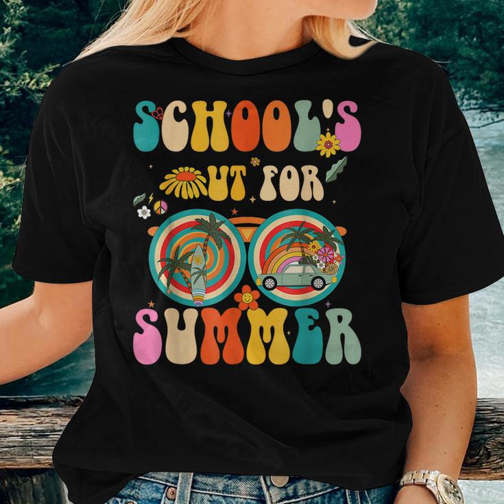 Last Day Of Schools Out For Summer Teacher Sunglasses Groovy Women T-shirt Gifts for Her