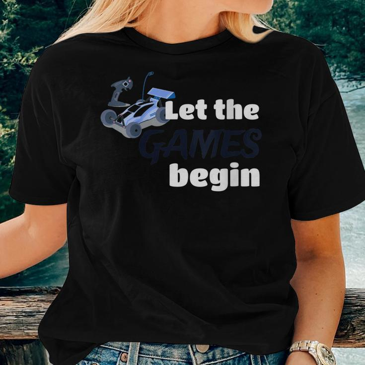 Let The Games Begin Racers Car Sports Buggy Women T-shirt Gifts for Her