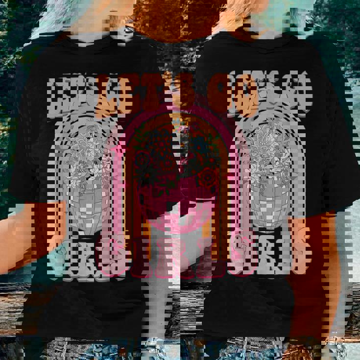 Let's Go Girls Retro Rainbow Cowgirl Disco Bachelorette Women T-shirt Gifts for Her Let's Go Girls Retro Rainbow Cowgirl Disco Bachelorette Women T-shirt Gifts for Her