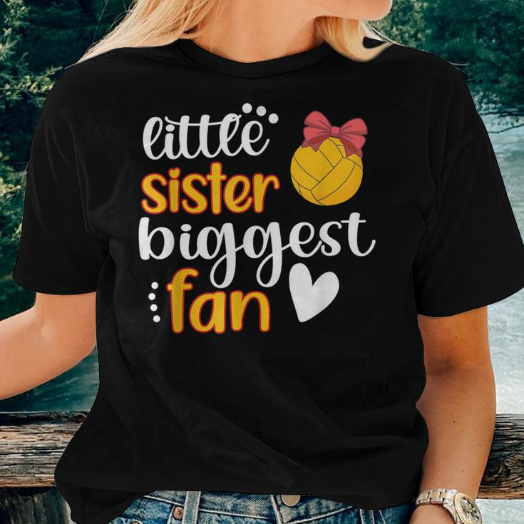 Little Sister Biggest Fan Water Polo Sister Water Polo Sis Women T-shirt Gifts for Her