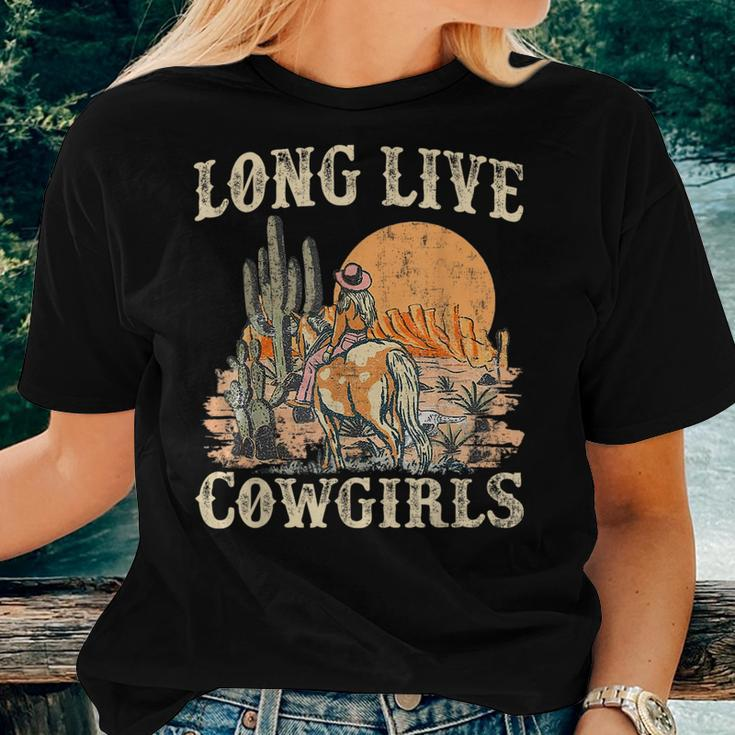 Long Live Howdy Rodeo Western Country Cowgirls Graphic Women T-shirt Gifts for Her