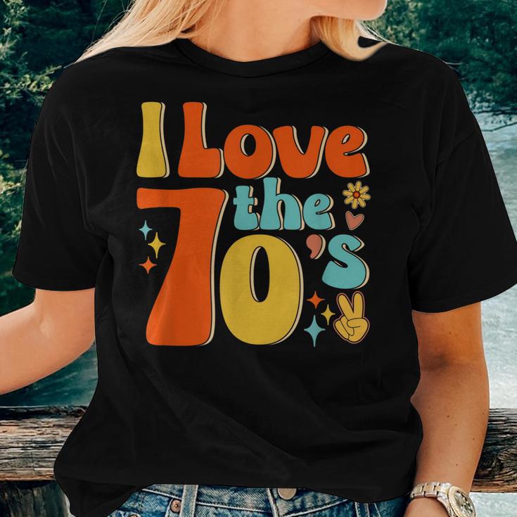 I Love The 70S Hippie Style Women T-shirt | Mazezy