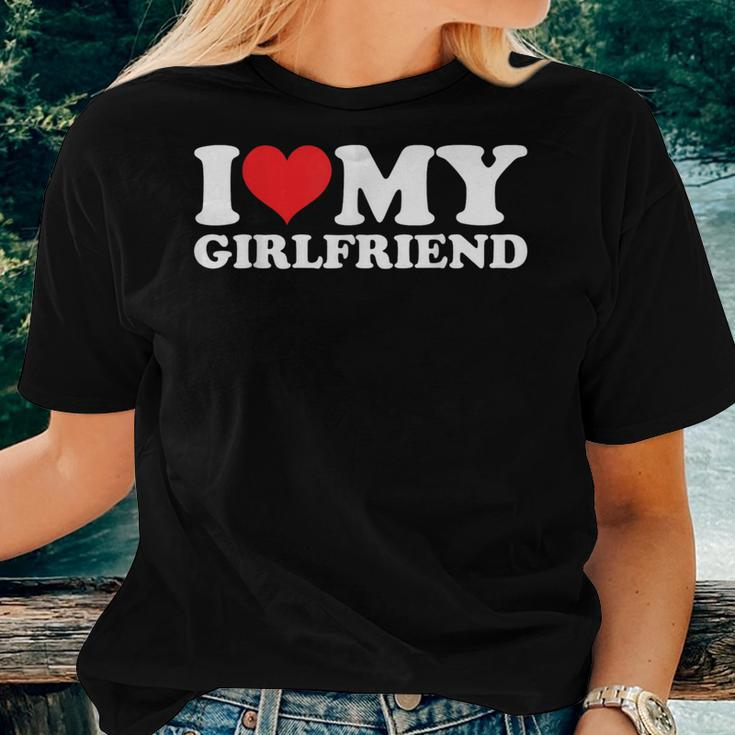 I Love My Girlfriend I Heart My Girlfriend Apparel Women T-shirt Gifts for Her