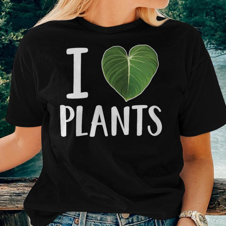 I Love Plants I Heart Plants Leaf Women T-shirt Gifts for Her