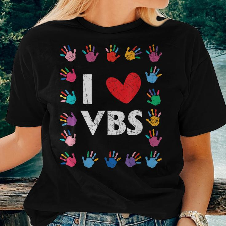 I Love Vbs Vacation Bible School Christian Teacher Women T-shirt Gifts for Her