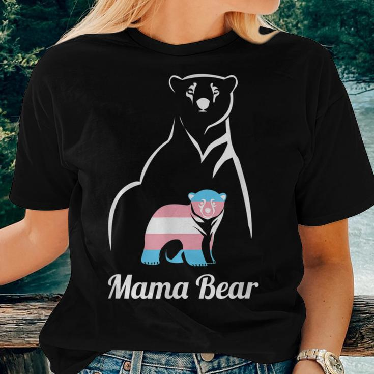 Mama Bear Lgbtq Trans Child Transgender Trans Pride Women T-shirt Gifts for Her