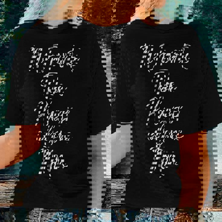 Marching Band Mom My Favorite Tuba Player Calls Me Mom Women T-shirt Gifts for Her Marching Band Mom My Favorite Tuba Player Calls Me Mom Women T-shirt Gifts for Her