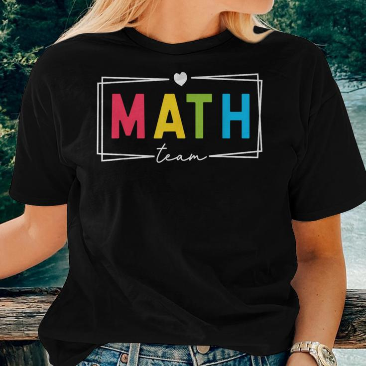 Math Teacher Math Teacher Squad Team Coach Mathematics Women T-shirt Gifts for Her
