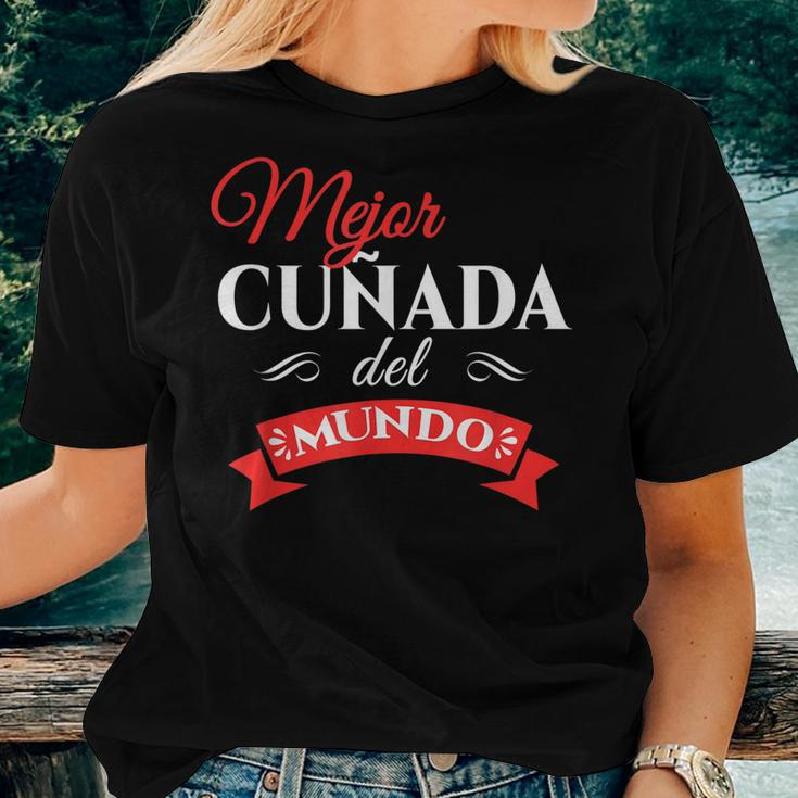 Mejor Cunada Del Mundo Best Sister In Law Spanish Women T-shirt Gifts for Her