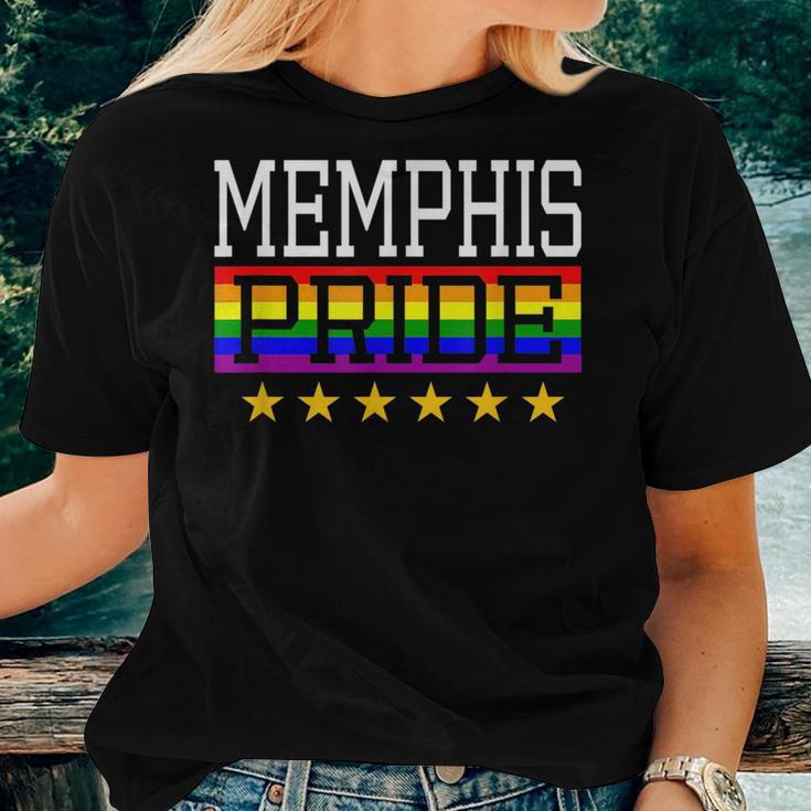 Memphis Pride Gay Lesbian Queer Lgbt Rainbow Flag Tennessee Women T-shirt Gifts for Her