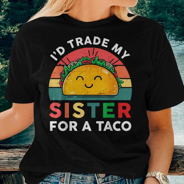 Mexican Id Trade My Sister For A Taco Funny Boy Women T-shirt Short Sleeve Graphic Gifts for Her