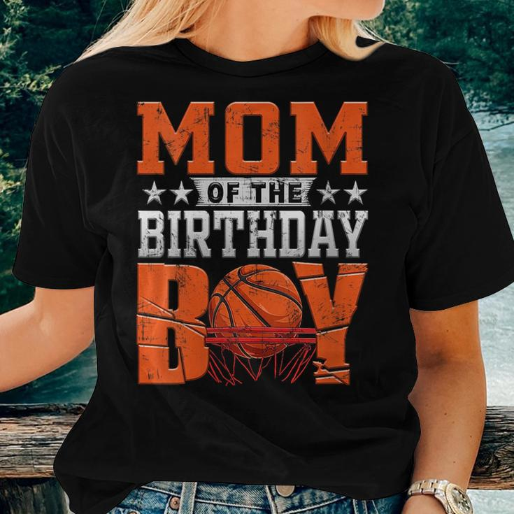 Mom Basketball Birthday Boy Family Baller B-Day Party Women T-shirt Gifts for Her