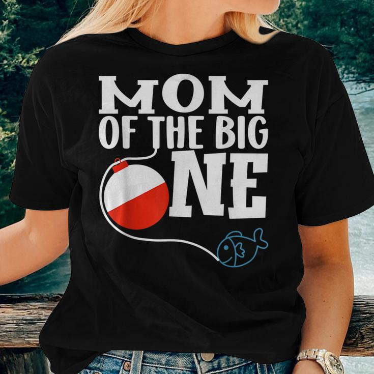 Mom Of The Big One Fishing Boy First Birthday Ofishally For Mom Women T-shirt Gifts for Her