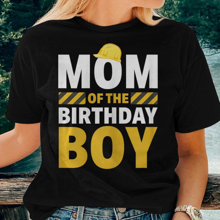 Mom Of The Birthday Boy Construction Party Birthday Women T-shirt Gifts for Her