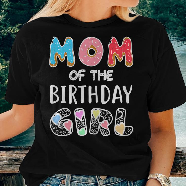 Mom Of The Birthday Girl Donut Party Idea Women T-shirt Gifts for Her