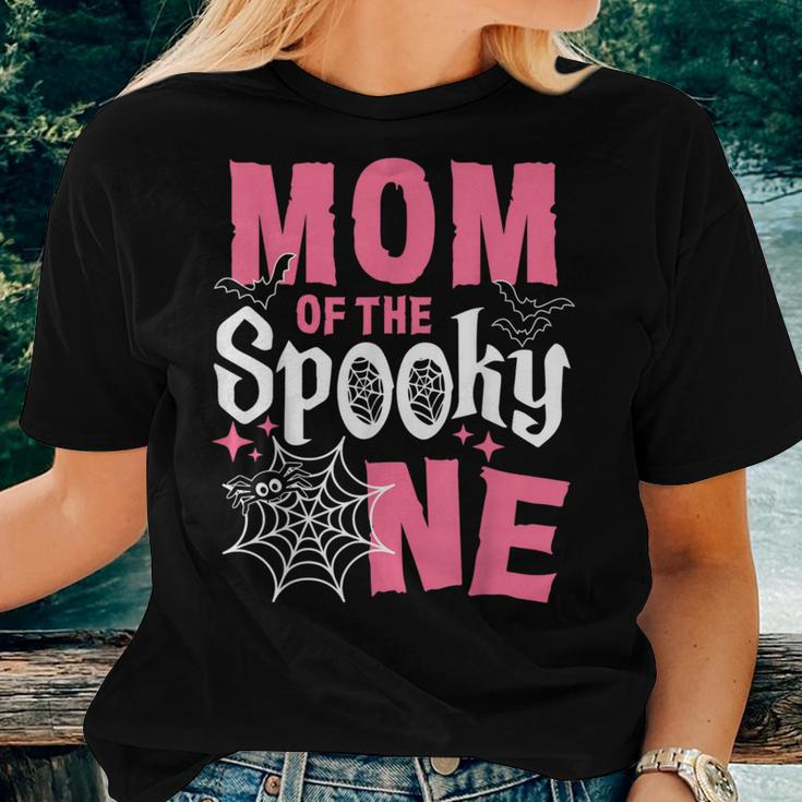 Mom Of The Spooky One Girl Halloween 1St Birthday Women T-shirt Gifts for Her