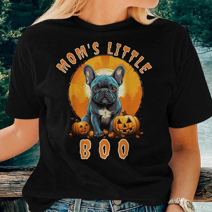 Mom's Little Boo French Bulldog Halloween Frenchie Women T-shirt Gifts for Her