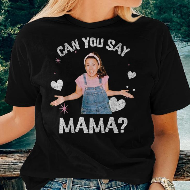 MsRachel Preschool Mom Dad Can You Say Mama Mom Mommy Women T-shirt Gifts for Her