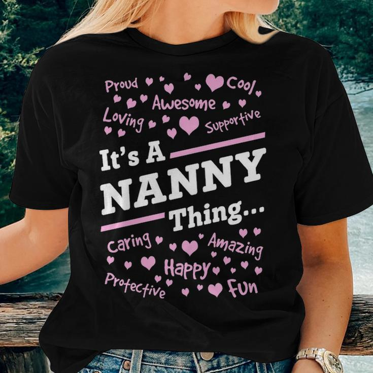 Nanny Grandma Gift Its A Nanny Thing Women T-shirt Gifts for Her
