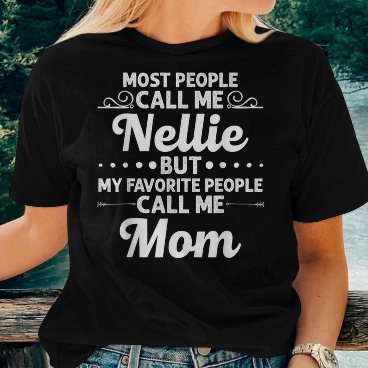 Nellie Name Mother's Day Personalized Mom Women T-shirt Gifts for Her