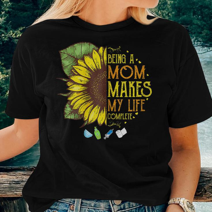 New Mom Plus Size Floral Flower Graphic Women T-shirt Gifts for Her