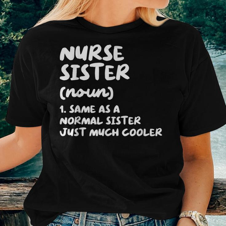 Nurse Sister Definition Funny Women T-shirt Gifts for Her