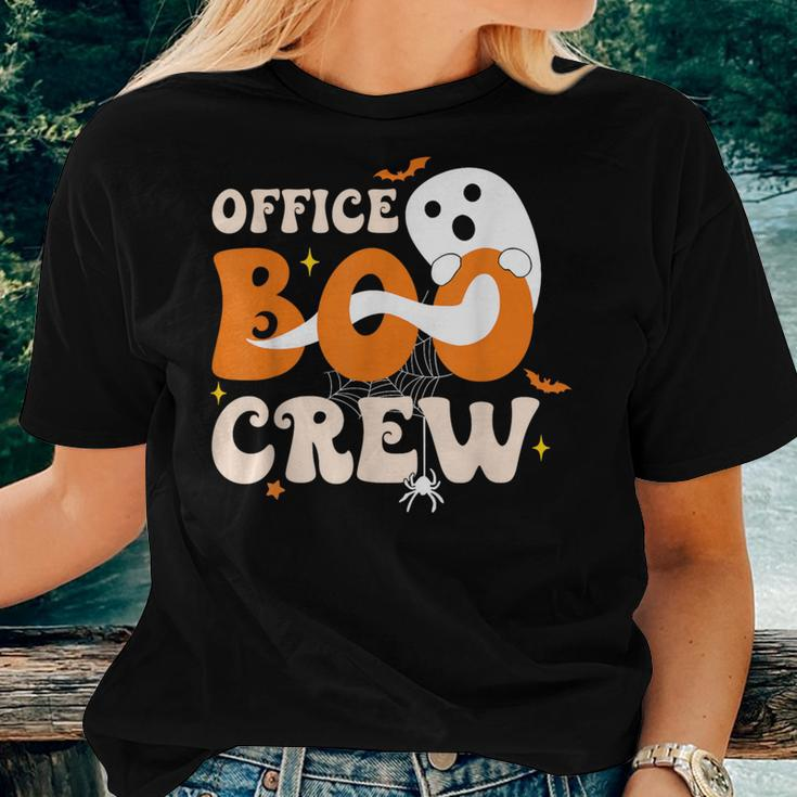 Office Boo Crew Ghost Halloween Teacher Office Crew Group Women T-shirt Gifts for Her