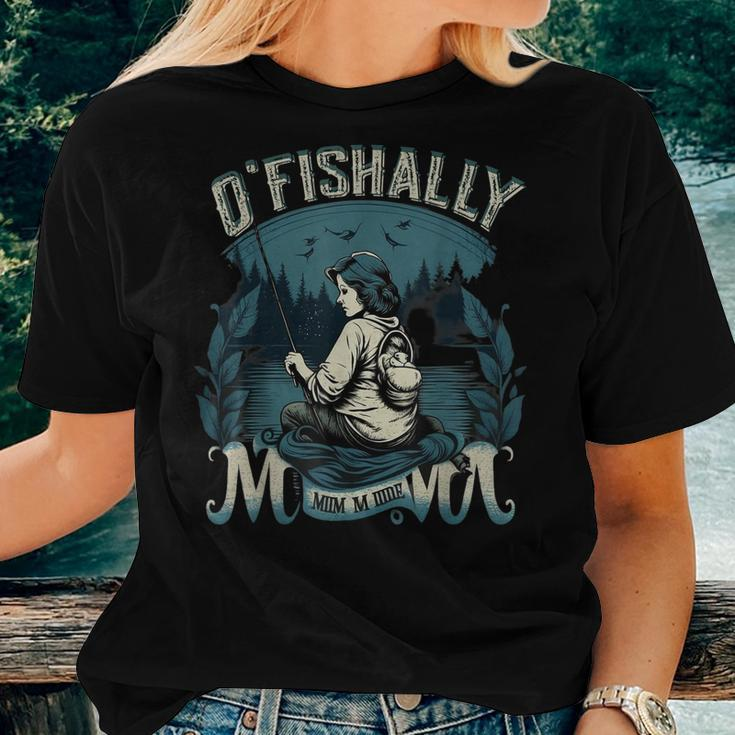 Ofishally The Best Mama Fishing Rod Mommy For Women Women T-shirt Gifts for Her