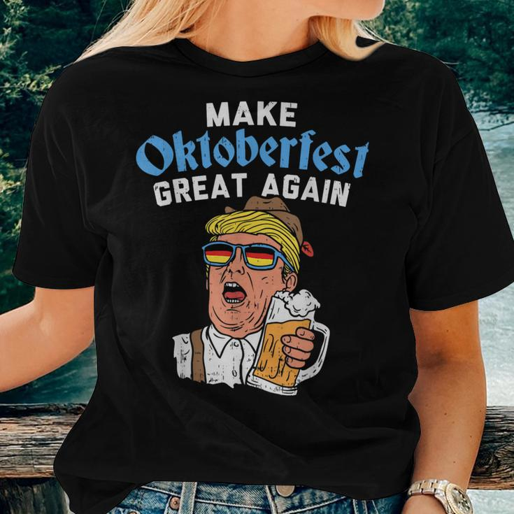 Make Oktoberfest Great Again Trump Drink Beer Women T-shirt Gifts for Her