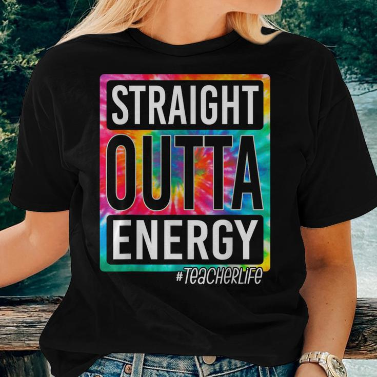 Paraprofessional Straight Outta Energy Teacher End Of Year Women T-shirt Gifts for Her