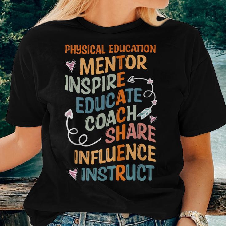 Pe Teacher Mentor Physical Education Teacher Outfit Women T-shirt Gifts for Her