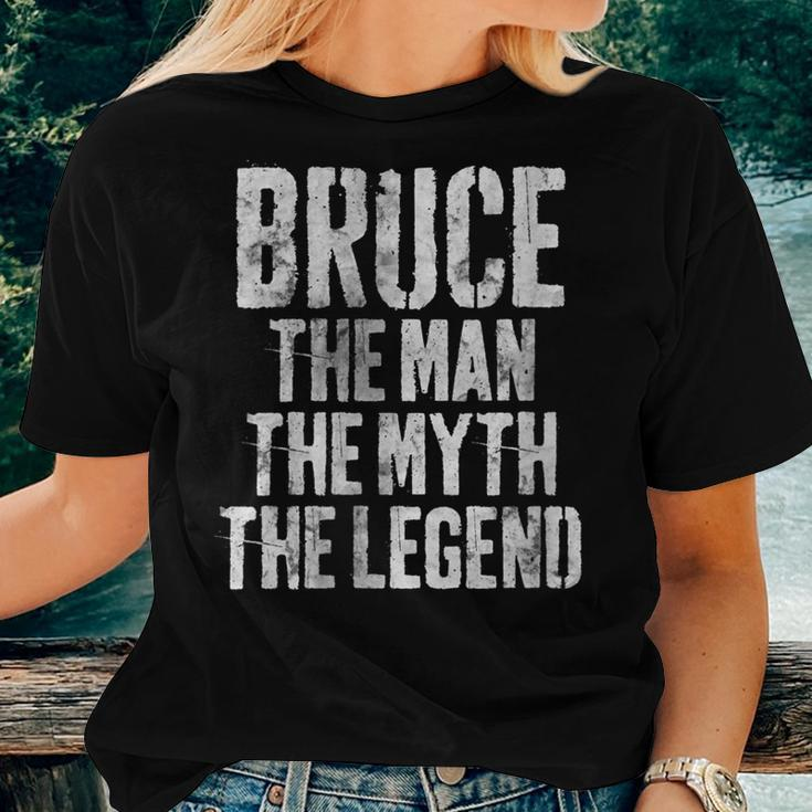 Personalized Bruce The Man The Myth The Legend Women T-shirt Gifts for Her