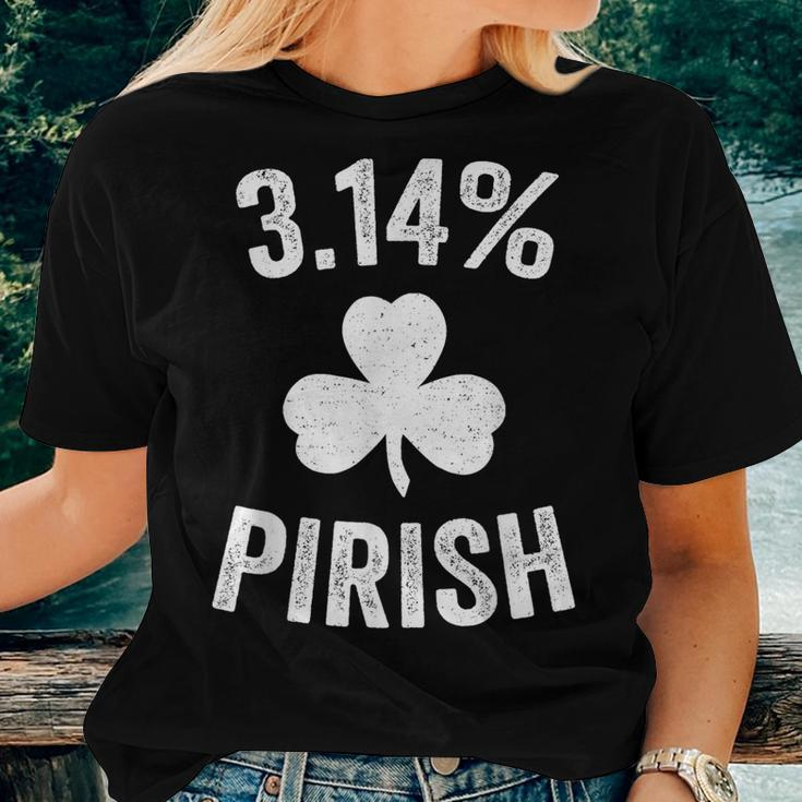 Pi Day St Patrick's 314 Irish Pirish Math Teacher Women T-shirt Gifts for Her