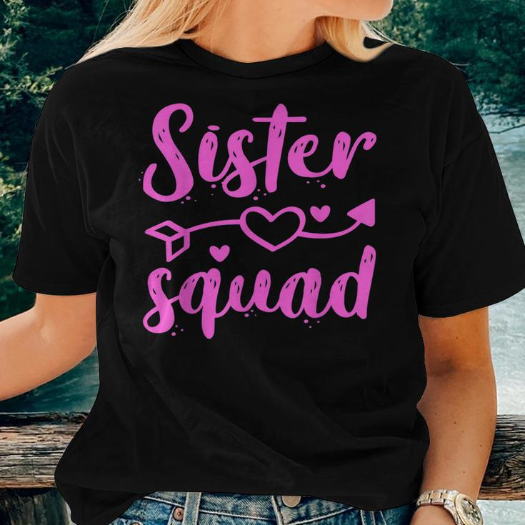 Pink Sister Squad For Girl And Gang Youth Family Party Women T-shirt Gifts for Her